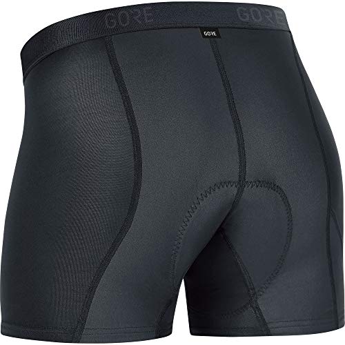 GORE WEAR C3 Pantalón corto de ciclismo con badana para mujer GORE WINDSTOPPER, 36, Negro