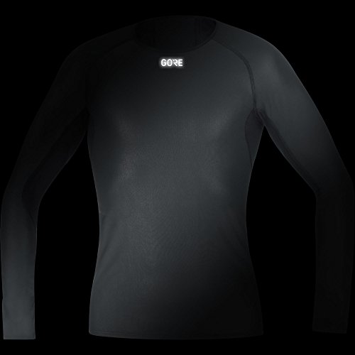 GORE Wear Camiseta interior cortavientos de hombre, L, Negro, 100323