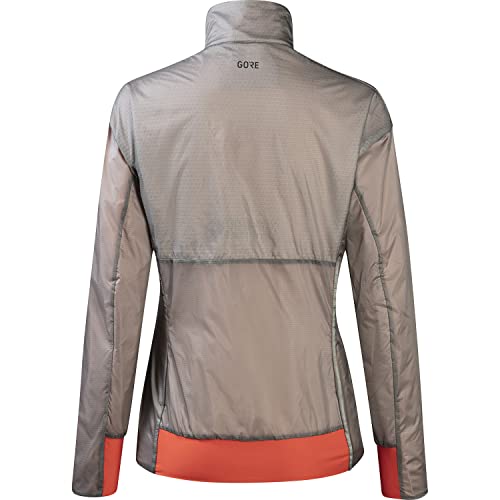 GORE WEAR Chaqueta Drive para mujer, GORE-TEX INFINIUM, 38, Lab Gray (Gris)/Fireball (Rojo Fuego)