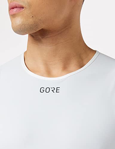 'GORE WEAR M Camiseta interior de hombre GORE WINDSTOPPER, Talla: S, Color: Gris claro/Blanco