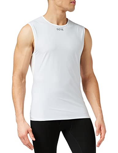 'GORE WEAR M Camiseta interior de hombre GORE WINDSTOPPER, Talla: S, Color: Gris claro/Blanco