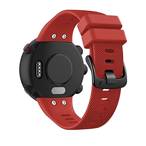 Gransho Correa de Reloj Compatible con Garmin Forerunner 45 / Forerunner 45S / Swim 2, Silicona Correa Reloj con Acero Inoxidable Hebilla desplegable (Pattern 11)