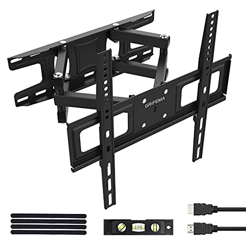 GRIFEMA GB1004 -1 Soporte TV Pared Articulado Inclinable y Giratorio para TV 26-55", Carga hasta 35kg, MAX VESA 400x400mm, con Cable HDMI