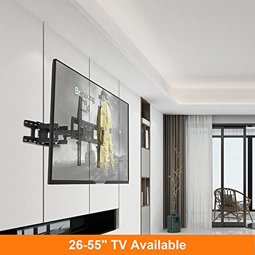 GRIFEMA GB1004 -1 Soporte TV Pared Articulado Inclinable y Giratorio para TV 26-55", Carga hasta 35kg, MAX VESA 400x400mm, con Cable HDMI