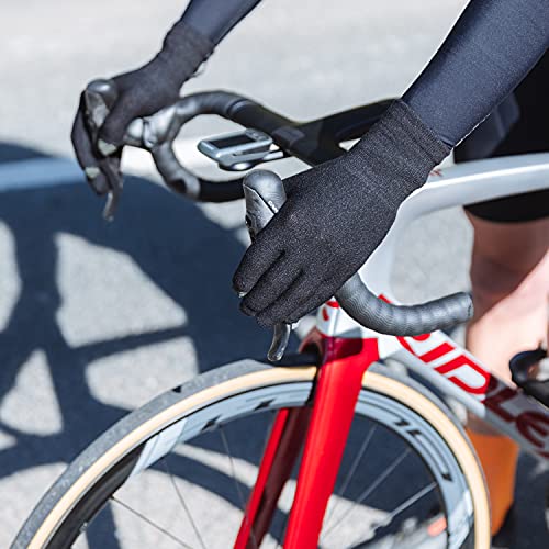 GripGrab Guantes de Ciclismo Invierno de Lana Merino Guantes Largos Bicicleta Térmicos de Punto Táctiles Sotoguantes