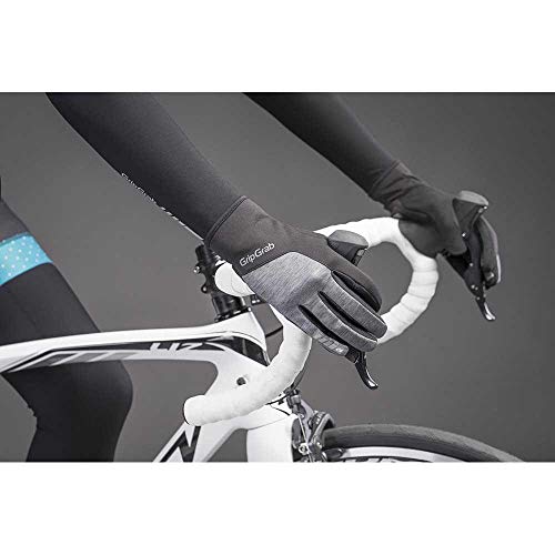 GripGrab Women's Hurricane Windproof Gel-Padded Touchscreen Bike Gloves Cushioned Full-Finger Winter Cycling Small Hands