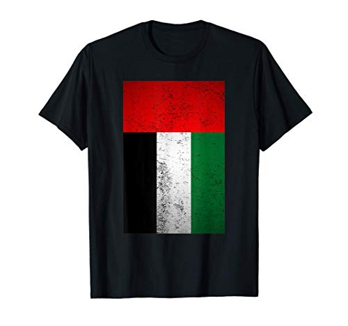 Grunge United Arab Emirates Flag Retro UAE Asia Emirati Gift Camiseta