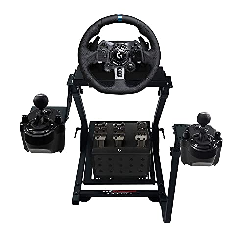 GT Omega Soporte de Volante PRO para Logitech G29 G920 G923 Thrustmaster T500 T300 TX y TH8A Shifter Mount V1 - PS4 Xbox Fanatec Clubsport - Diseño Ajustable en inclinación para la experiencia Sim Racing