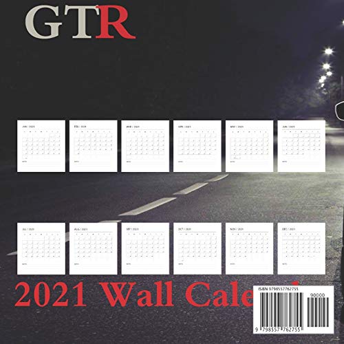 GTR 2021 wall calendar: GTR 2021 wall calendar 8,5"x8,5" finish glossy