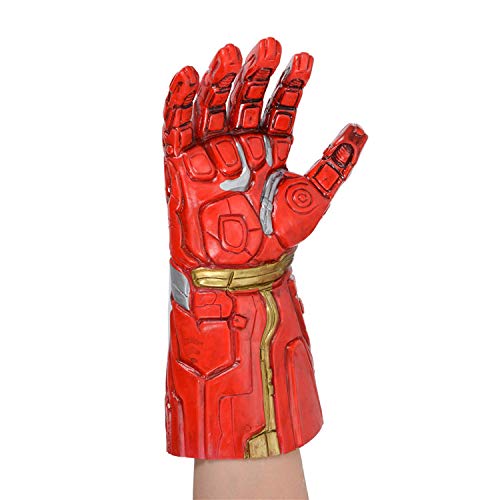 Guantes de hombre de hierro para niños, guantelete infinito con luz LED, accesorios de disfraces