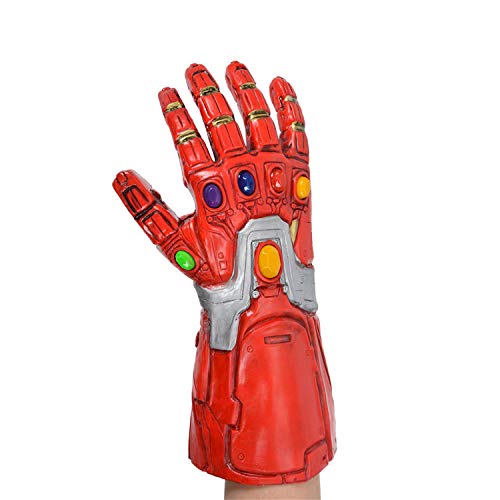 Guantes de hombre de hierro para niños, guantelete infinito con luz LED, accesorios de disfraces