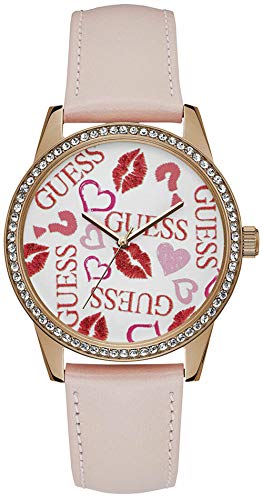 Guess Reloj Analógico para Mujer de Cuarzo con Correa en Cuero W1206L3