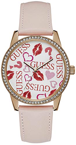 Guess Reloj Analógico para Mujer de Cuarzo con Correa en Cuero W1206L3