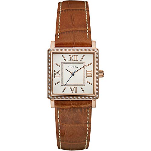 Guess Reloj Análogo clásico para Mujer de Cuarzo con Correa en Cuero W0829L4