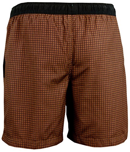 GUGGEN Banador de Natacion para Hombre Traje de Bano Color Marron M