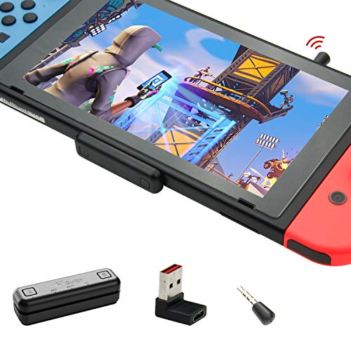 GULIkit Route Air+ Pro Adaptador Bluetooth para Nintendo Switch/Switch Lite PS4 PC, Transmisor Bluetooth Audio con aptX de Baja Latencia Compatible con Airpods Bose Sony y Auriculares Bluetooth