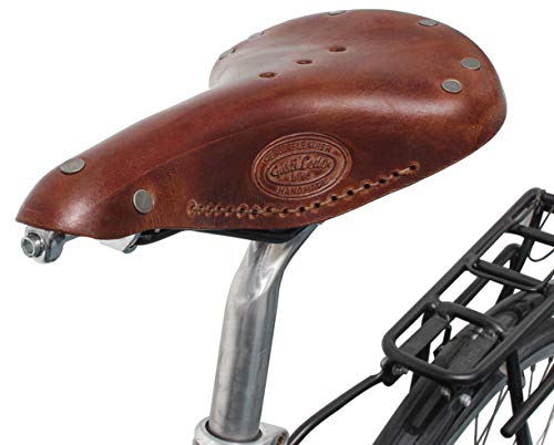 Gusti Cuero Bernhard H. - Sillín de Piel para Bicicleta Silla de Montar Color marrón