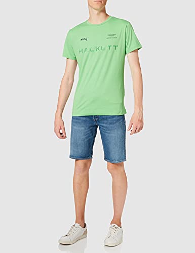 Hackett London Amr Hackett tee Camiseta, Verde 6gthypa, M para Hombre