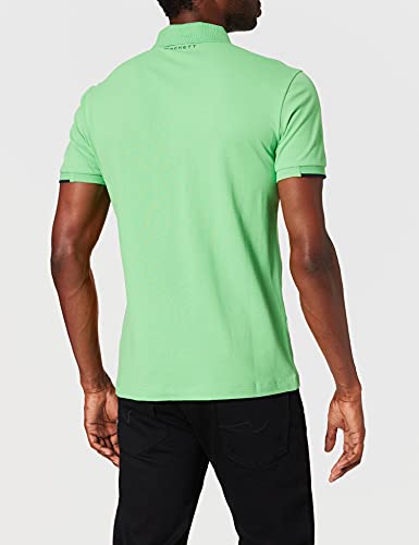 Hackett London Amr Zip Polo, Verde 6gthypa, M para Hombre