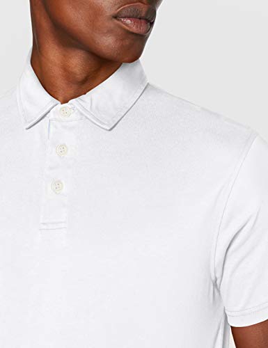 Hackett London Multi Trim JSY Camisa polo, 800 Blanco, XL para Hombre