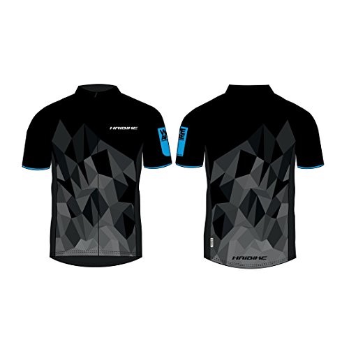 Haibike - Camiseta multifunción para Hombre, Hombre, Camiseta para Hombre, 9505200936, Negro/Azul, Small