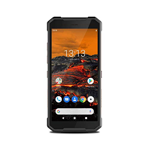 Hammer H EXPLORER PRO 5,7" IPS Outdoor Handy, Militärstandard Smartphone, Mega-Akku 5000mAh, 48MP Kamera, eSIM, NFC, Wasserdicht/Stoßfest, LTE 4G, IP69, Dual SIM, Android 10 - Orange