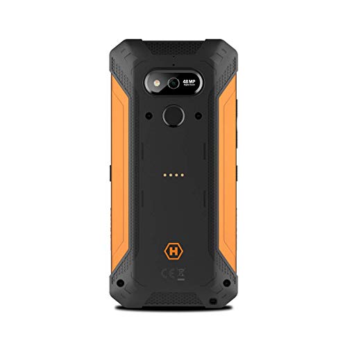 Hammer H EXPLORER PRO 5,7" IPS Outdoor Handy, Militärstandard Smartphone, Mega-Akku 5000mAh, 48MP Kamera, eSIM, NFC, Wasserdicht/Stoßfest, LTE 4G, IP69, Dual SIM, Android 10 - Orange