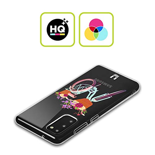 Head Case Designs Bicicleta Ruedas Y Floral Carcasa de Gel de Silicona Compatible con Samsung Galaxy A12 (2020)