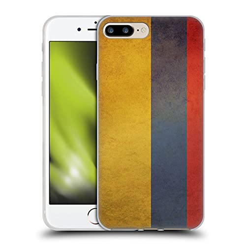 Head Case Designs Colombia Colombiano Conjunto de Banderas Vintage 5 Carcasa de Gel de Silicona Compatible con Apple iPhone 7 Plus/iPhone 8 Plus