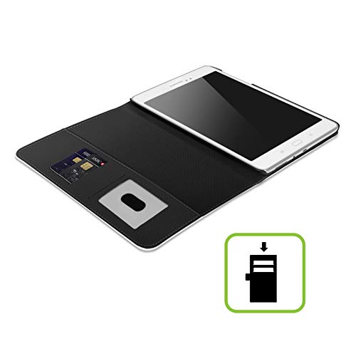 Head Case Designs Licenciado Oficialmente Wyanne Café Feliz y Flores Naturaleza Carcasa de Cuero Tipo Libro Compatible con Samsung Galaxy Tab S6 Lite