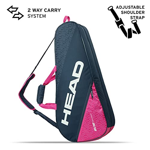 Head Elite 6R Combi Bolsa de Tenis, Adultos Unisex, Antracita/Fucsia