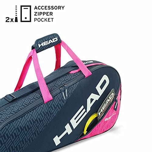 Head Elite 6R Combi Bolsa de Tenis, Adultos Unisex, Antracita/Fucsia