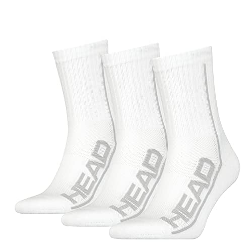 Head Performance Short Crew Socks Calcetines Cortos, White, 39 Regular Unisex Adulto