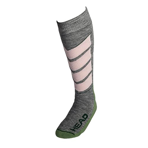 Head V-Shape Kneehigh Ski Socks (2 Pack) Calcetines de esquí, Colores Mezclados, 43/46 (Pack de 2) Unisex Adulto