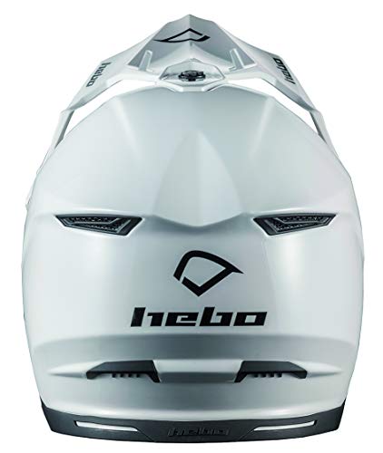 Hebo MX Maddock Casco Enduro, Adultos Unisex, Blanco, XS