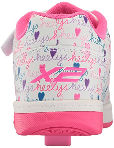 Heelys Dual Up, Zapatillas para niñas, Blanco (White / Pink / Multi), 35 EU