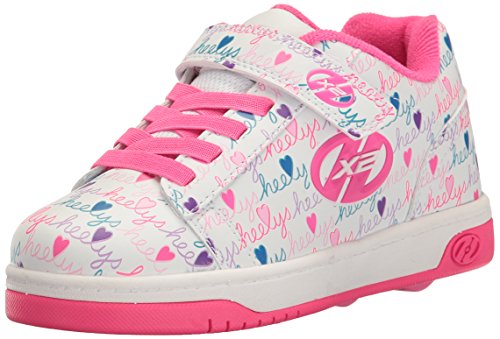 Heelys Dual Up, Zapatillas para niñas, Blanco (White / Pink / Multi), 35 EU