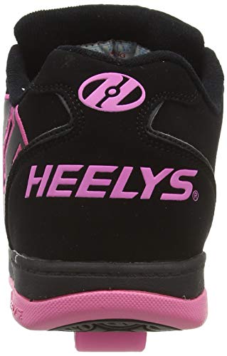 HEELYS Propel 2.0 770291 - Zapatos 1 rueda para niñas, Multicolor (Black/Hot Pink), talla 36.5