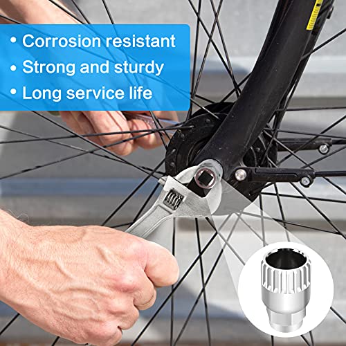 Heilok Kit de Herramientas de Reparación de Bicicleta, Que Incluye Extractor de Manivela, Cortador de Cadena, Llave Inglesa y Extractor del Pedalier de Bicicleta, para el Mantenimiento de MTB