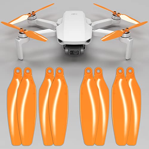 Hélices MAS Stealth para dji Mini 2 y Mini SE - Naranja, 4 hélices en Juego
