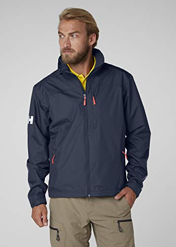 Helly Hansen Crew Midlayer Chaqueta deportiva impermeable, Hombre, Azul (Azul Navy 597), M