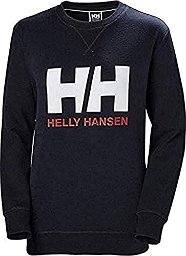 Helly Hansen HH Logo Crew Sudadera Deportiva, Mujer, Azul (Navy), M