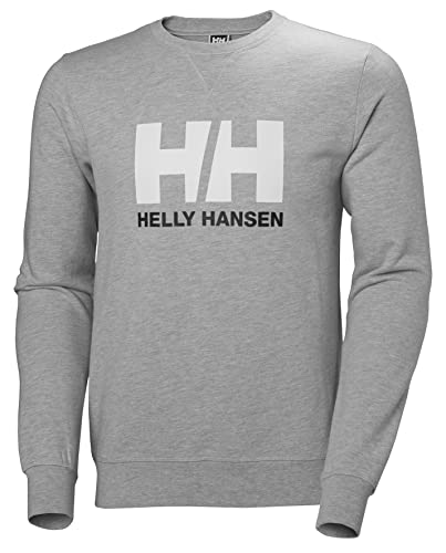 Helly Hansen HH Logo Crew - Sudadera, Hombre, Gris 950, S