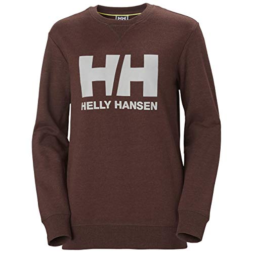 Helly Hansen HH Logo Crewneck French Terry Sweatshirt Sudadera, 793 Redwood Melange, XL para Mujer