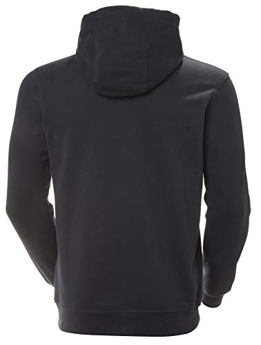 Helly Hansen Logo Hoodie HH Sudadera con Capucha, Hombre, Azul Marino, L