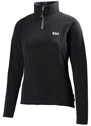 Helly Hansen W Daybreaker 1/2 Zip Fleece, Mujer, Negro, XL