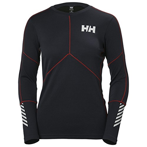 Helly Hansen W HH LIFA Active Crew Camiseta Deportiva, Mujer, Azul (Azul Oscuro), X-Large (Tamaño del Fabricante:XL)