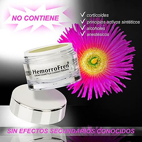 HEMORROFREN (30ml) Crema Cosmetica de Cuidado Perianal Pomada para Hemorroides, Picores, Irritaciones y Prúritos Tratamiento Natural