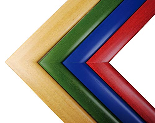 HenBea- Espejo infantil acrílico con marco de madera, Color rojo, 120x50 cms (755/B1)