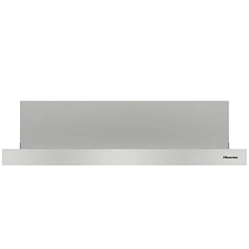 Hisense CH6TL4BX - Campana Telescópica 60 cm, Capacidad de Succión de 450 m³/h, Iluminación LED, Fácil Limpieza y Mantenimiento